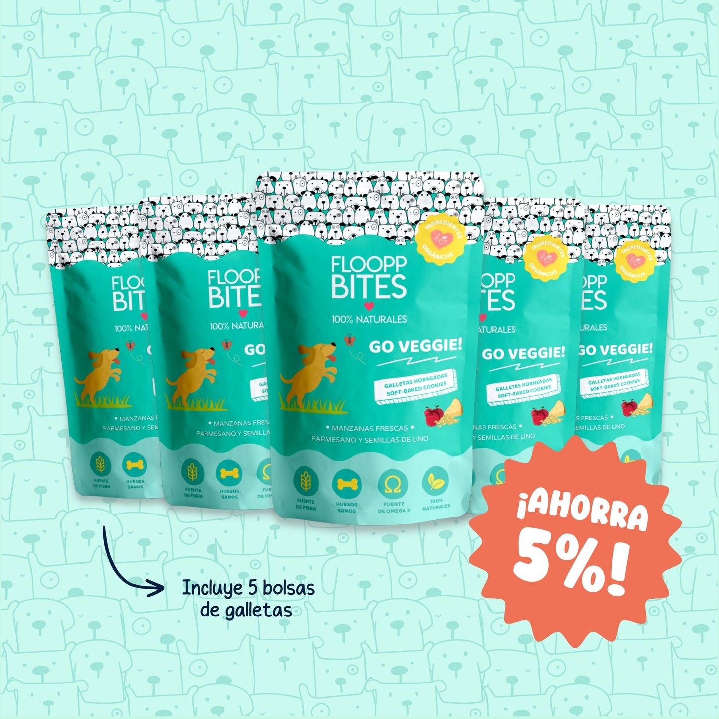 Go Veggie! Cookie 5 Pack