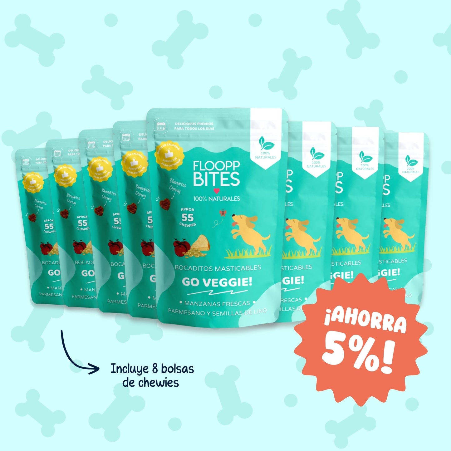 Go Veggie! Chewy Bites 8 Pack