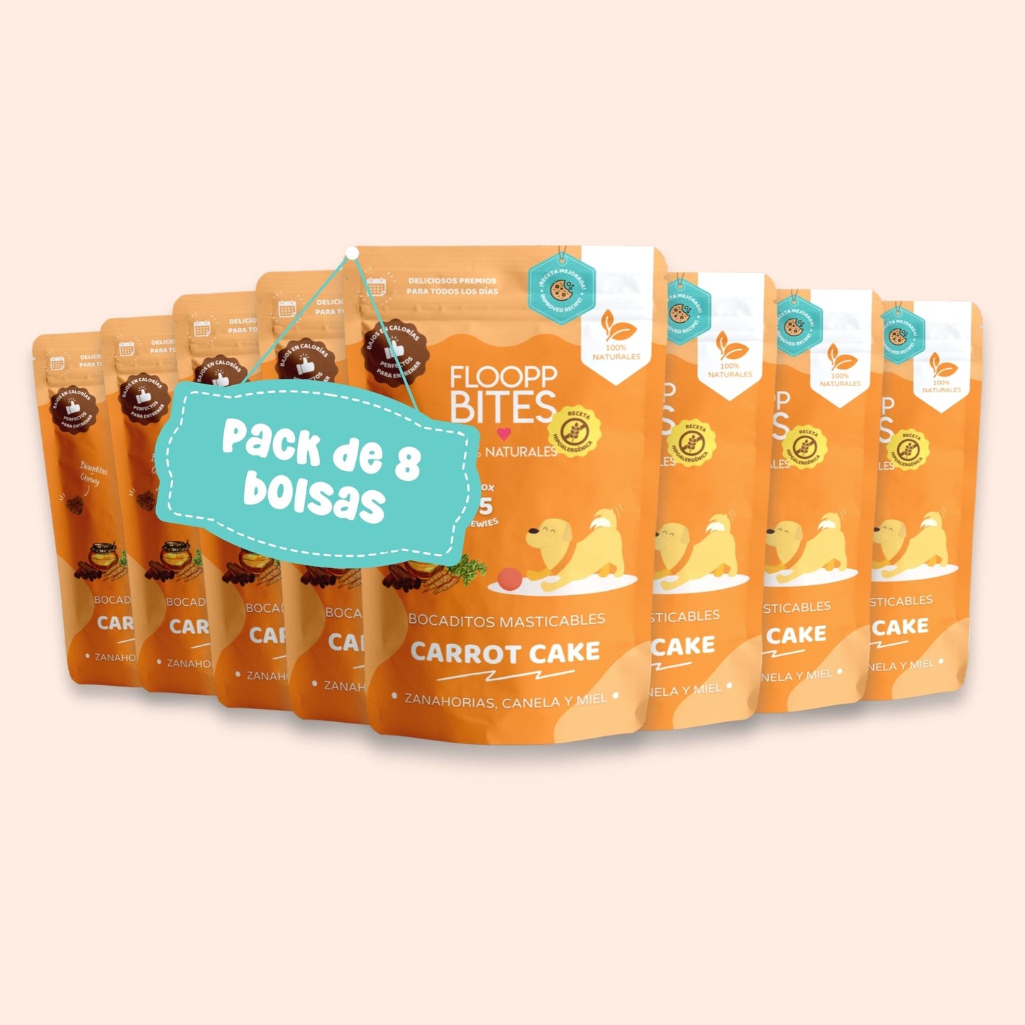 Carrot Cake Chewy Bites 8 Pack