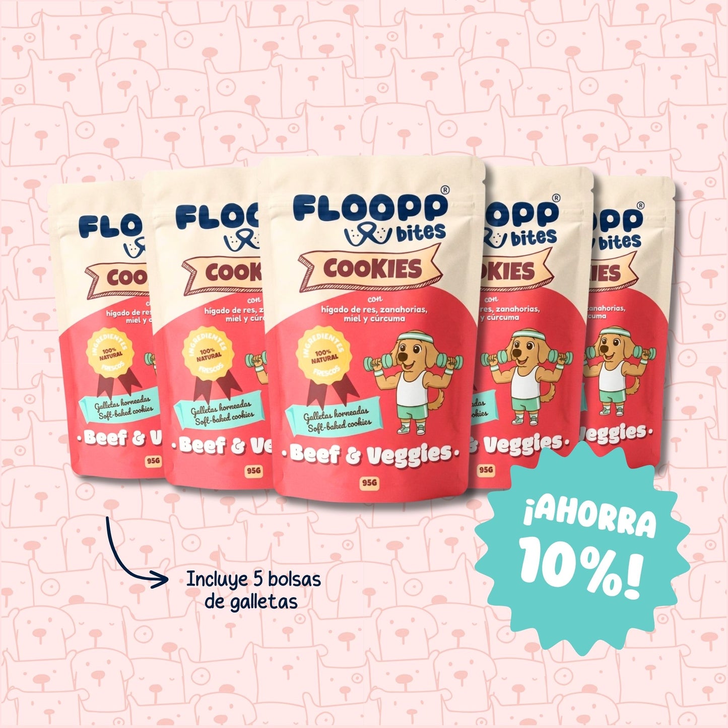 Beef & Veggies Cookie 5 Pack