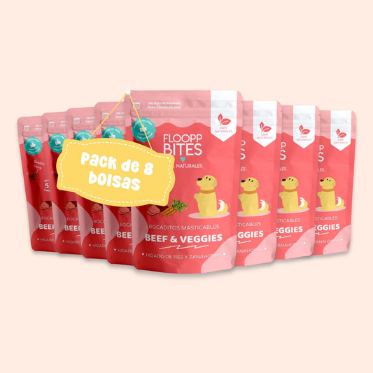 Beef & Veggies Chewy Bites 8 Pack