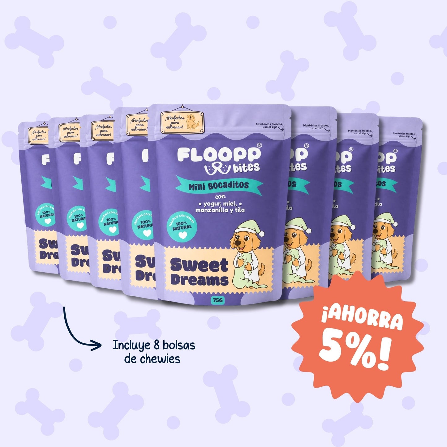 Sweet Dreams Chewy Bites 8 Pack