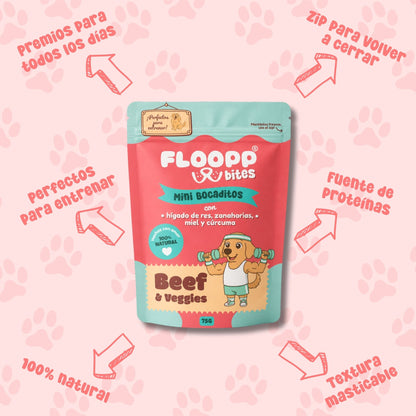 Beef & Veggies Chewy Bites 8 Pack